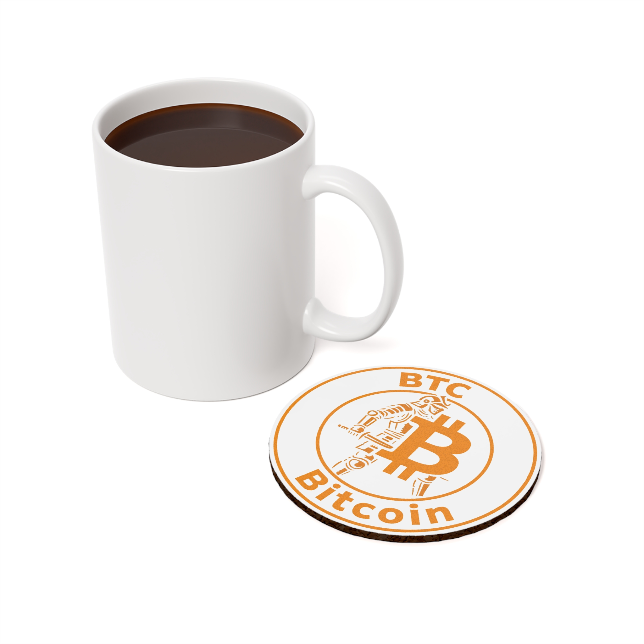 Bitcoin (BTC) Hodler - Cork Coaster - Image 3