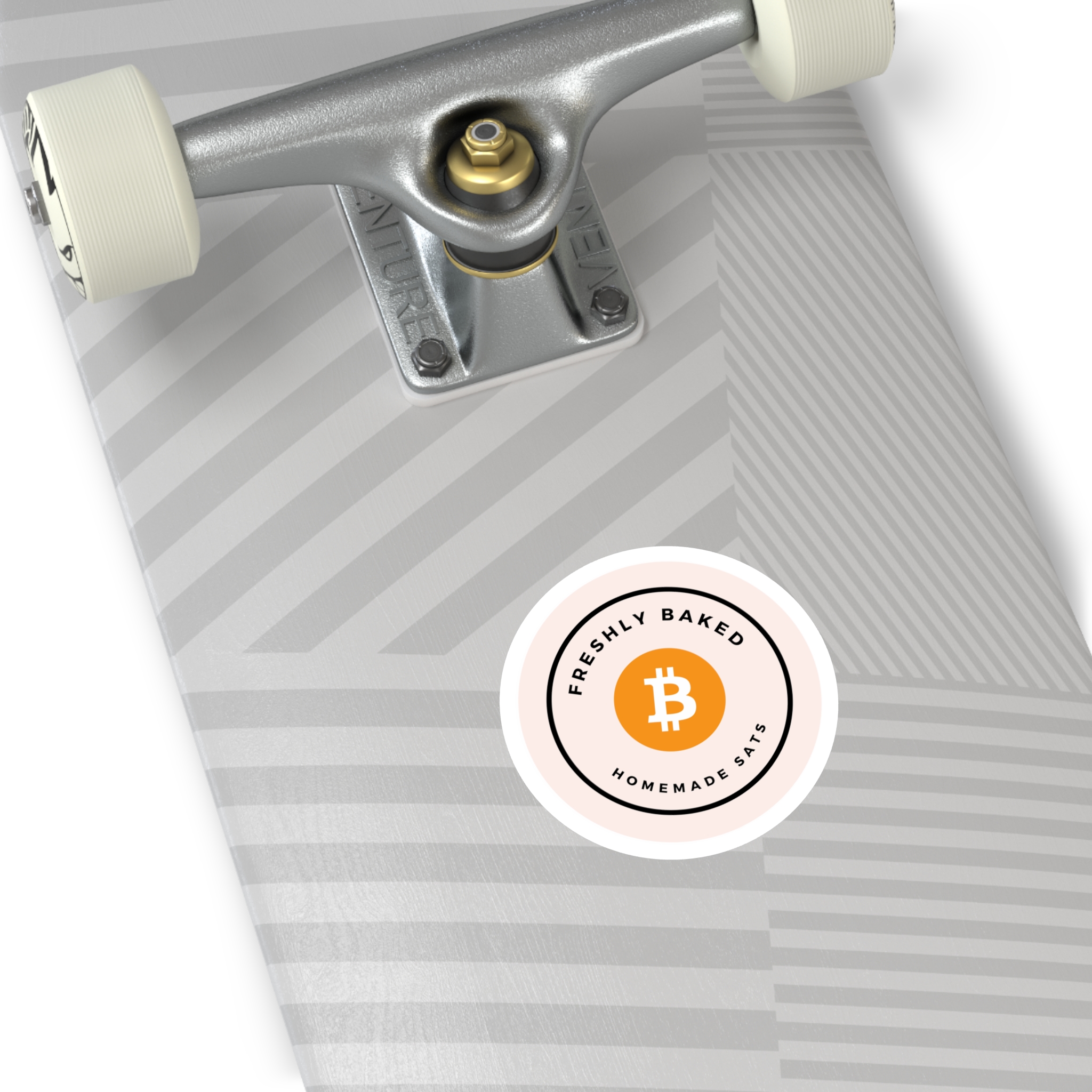 Freshly Baked Homemade Sats - Bitcoin | BTC | Round Sticker - Image 6