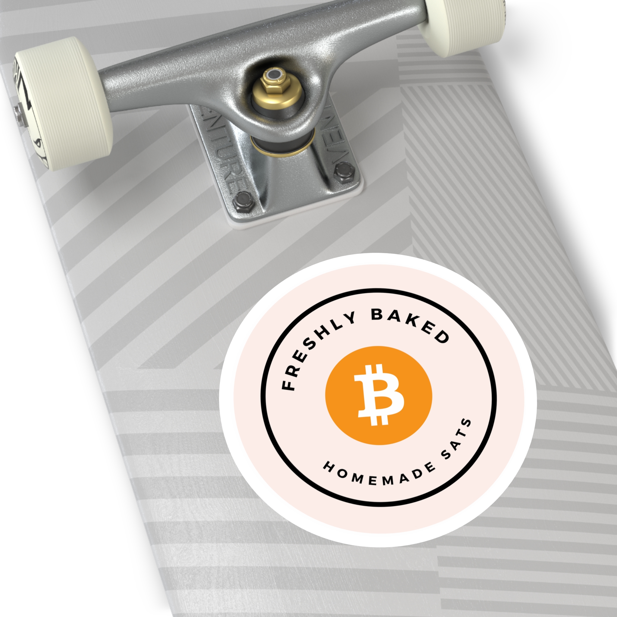 Freshly Baked Homemade Sats - Bitcoin | BTC | Round Sticker - Image 12