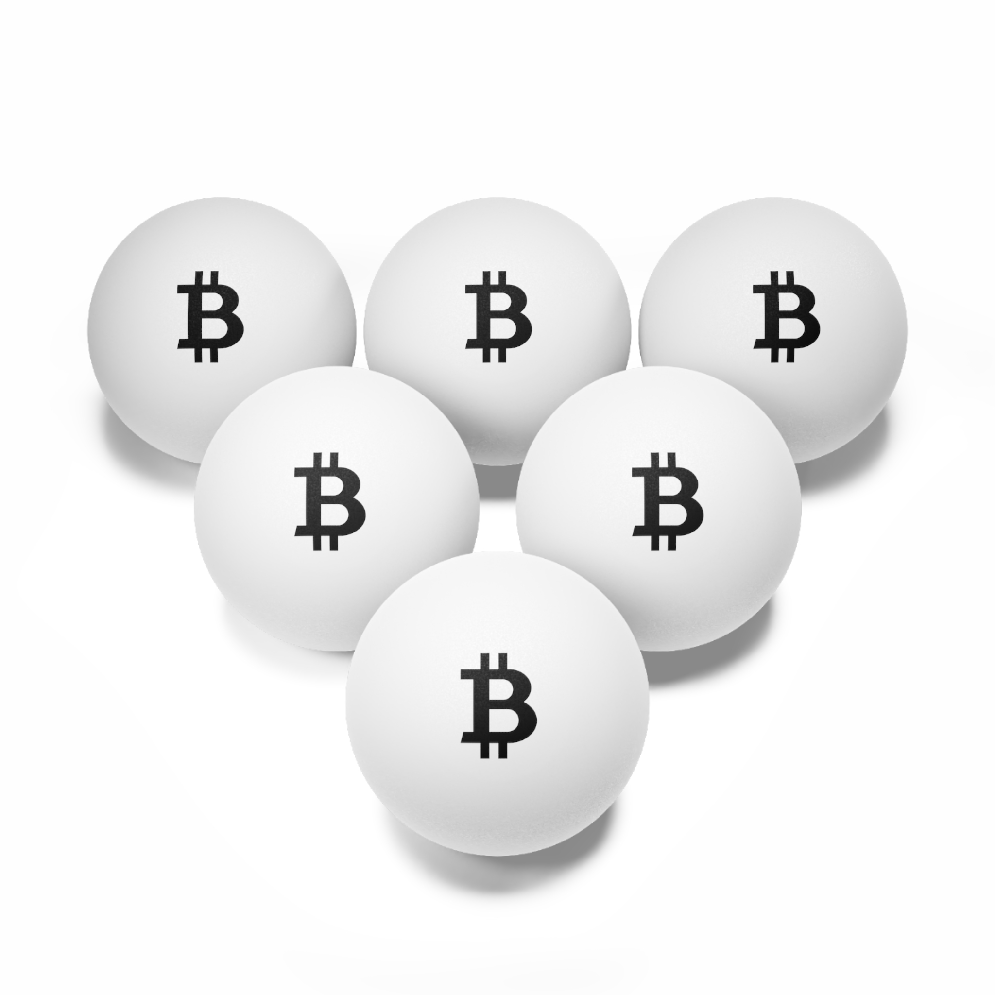 Bitcoin Ping Pong Balls (Set of 6) - Image 2