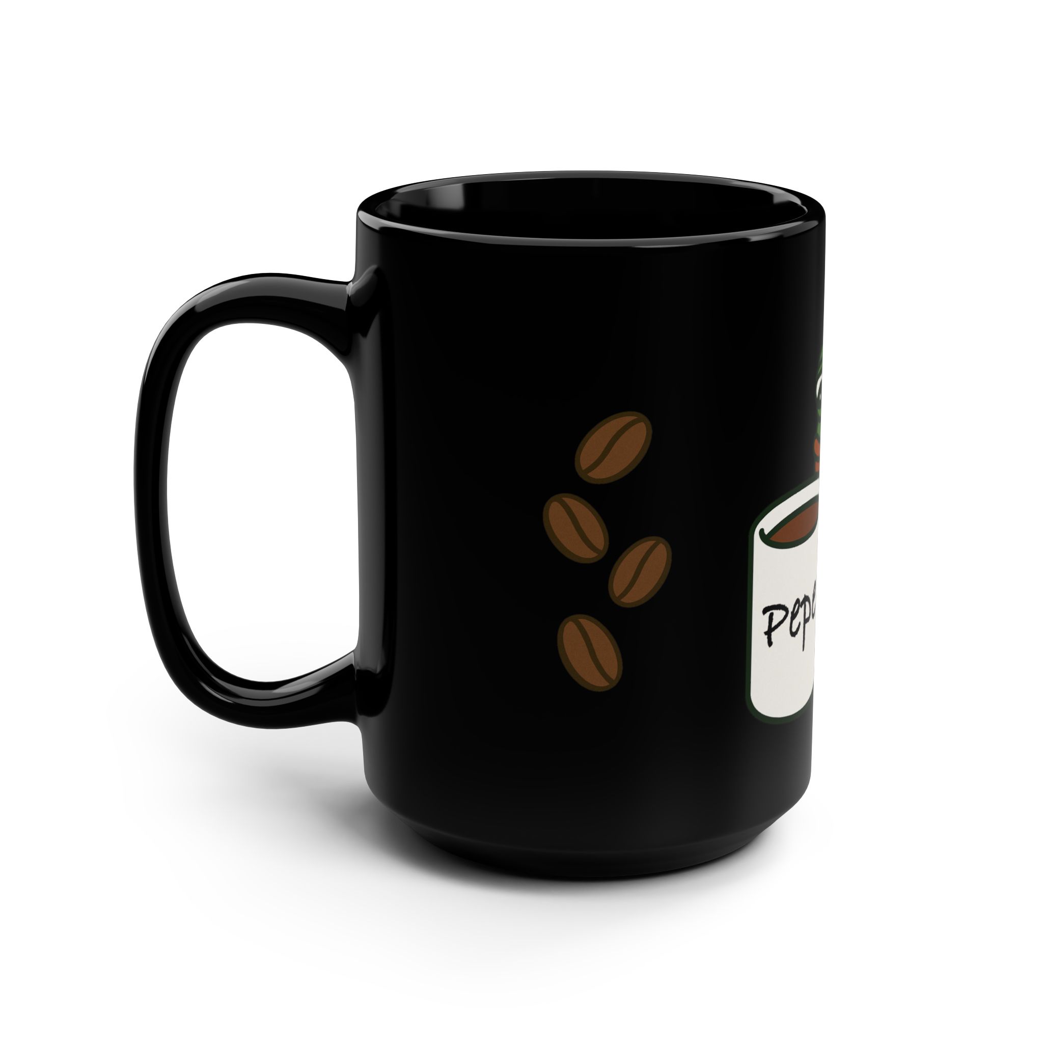 Pepe the Frog Black Mug - 15oz Coffee Cup for Meme Lovers - Image 4