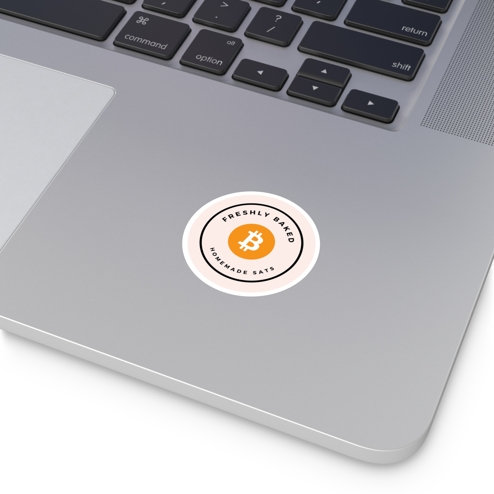 Freshly Baked Homemade Sats - Bitcoin | BTC | Round Sticker - Image 2