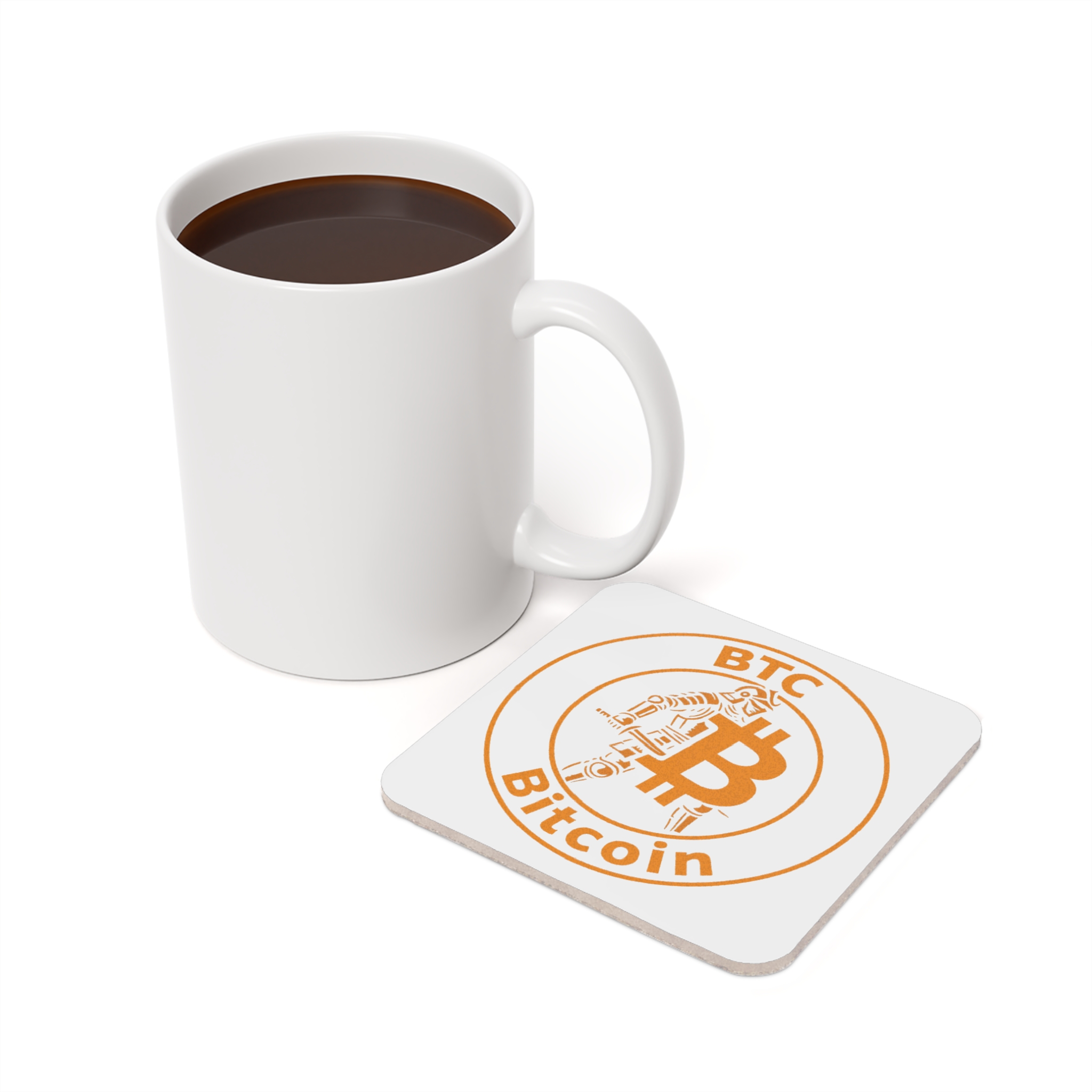 Bitcoin (BTC) Hodler - Cork Coaster - Image 6