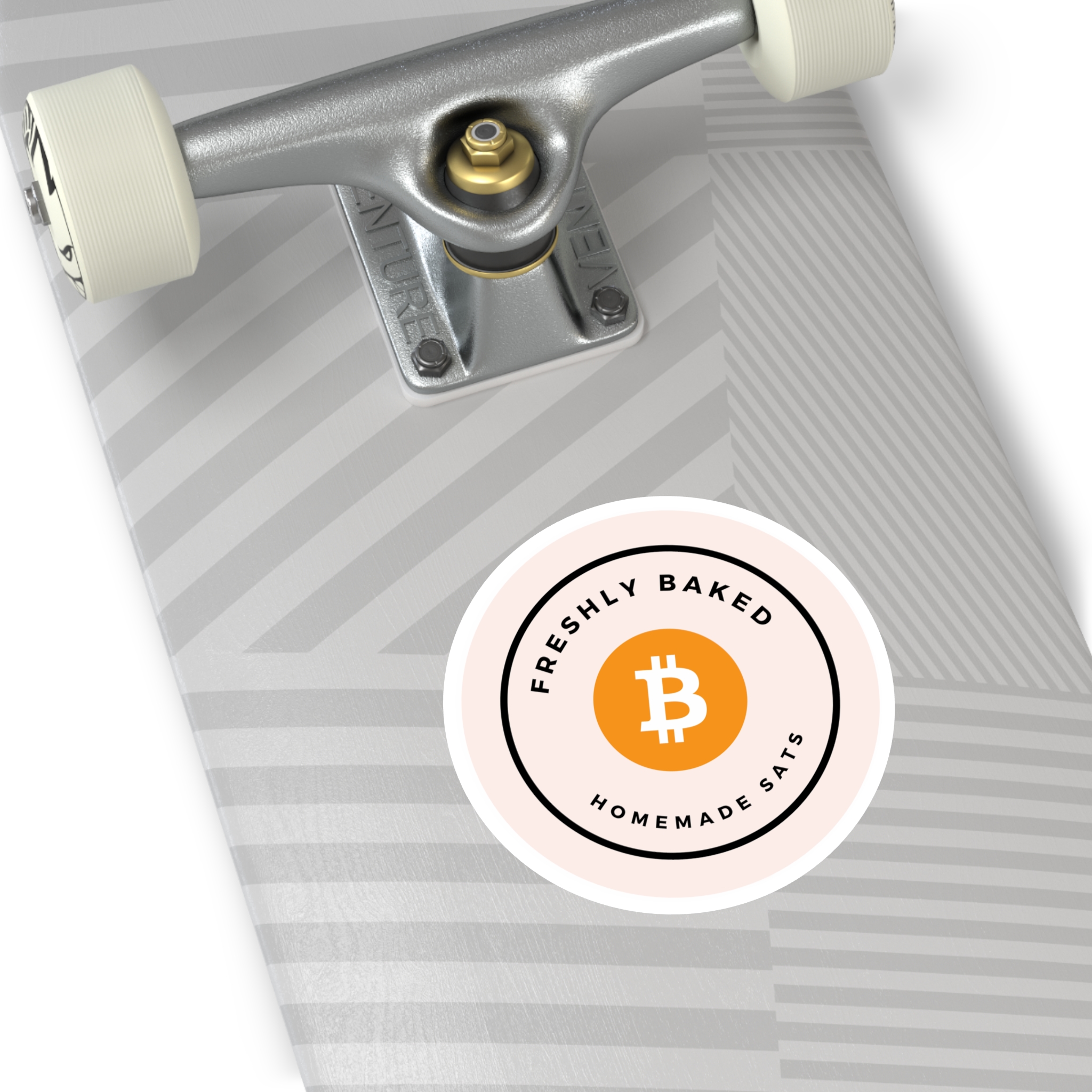 Freshly Baked Homemade Sats - Bitcoin | BTC | Round Sticker - Image 9