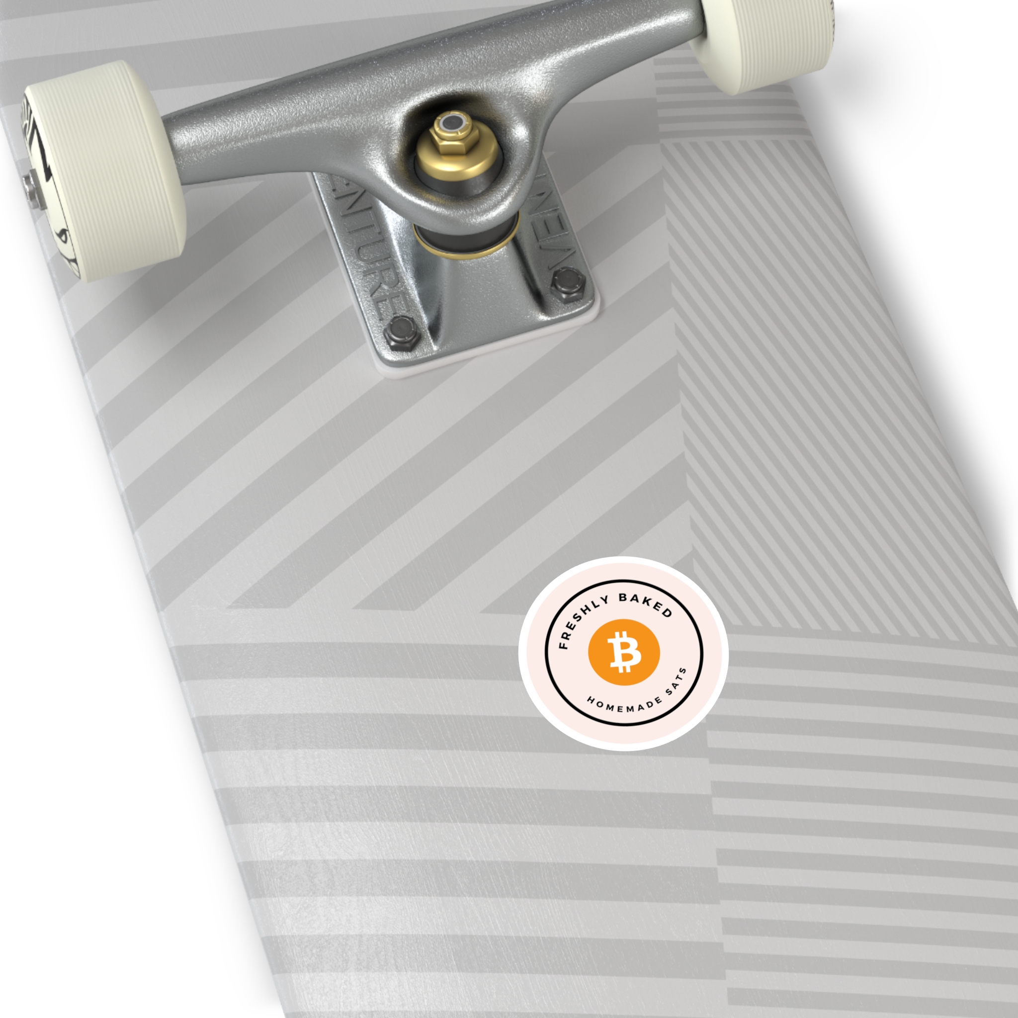Freshly Baked Homemade Sats - Bitcoin | BTC | Round Sticker - Image 3