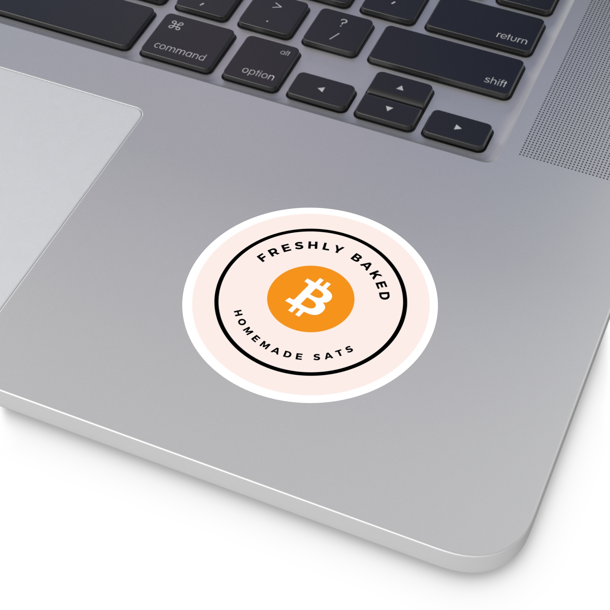 Freshly Baked Homemade Sats - Bitcoin | BTC | Round Sticker - Image 5